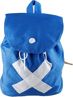 MIUNIKO Unisex Anime Cosplay Tony Chopper Blue Canvas School Backpack Shoulder Bag, Blue, One Size, Traveling