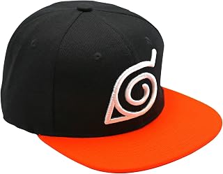 ABYstyle Naruto Konoha Snapback Cap - Black & Orange