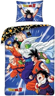 Dragon Ball Z Single Duvet Cover 140x200 Official Manga 100% Cotton Gift