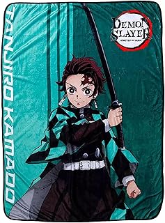 Surreal Entertainment Demon Slayer Tanjiro 45 x 60 Inch Fleece Throw Blanket