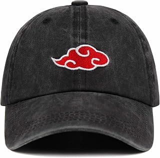 Anime Naruto Baseball Cap for Men Embroidered Adjustable Baseball Hat Washed Cotton Dad Hat