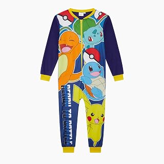 Pokemon Boys Onesie, Sleepsuit, All in One Pyjamas, Age 3-12 Years