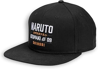 Naruto Uzumaki Shinobi Snapback Cap Black