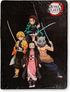 Demon Slayer Group 45 x 60 Inch Fleece Throw Blanket