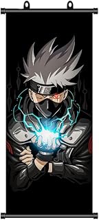 ZPPLD Naruto Scroll Picture, Anime Figure Video Game Scroll, Fabric Poster for Wall Decoration, 70 x 30 cm Manga Poster
