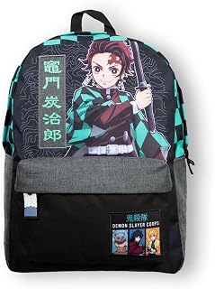 Demon Slayer Tanjiro Kamado Checkered Backpack