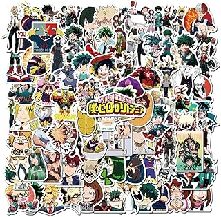 My Hero Academia Stickers 100pcs,Aesthetic Decoration Vinyl Stickers for Scrapbook,Laptop,Kid,Teen,Girl