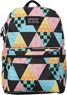 Demon Slayer Multi Character Costume Print Laptop Backpack, Multicolored, One size, Custom