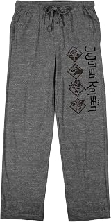 Jujutsu Kaisen Symbols Men's Heather Gray Graphic Sleep Pants