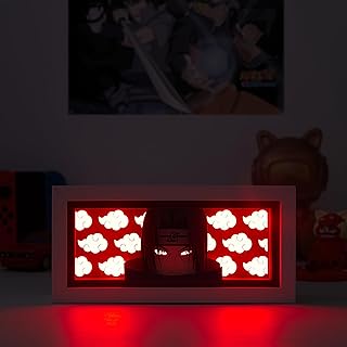 Anime LED Light Box, Manga Shadow Box Frame, Table Lamp for Anime Enthusiasts, RGB Multi Color Night Light, Unique Desk Decor (Naruto)