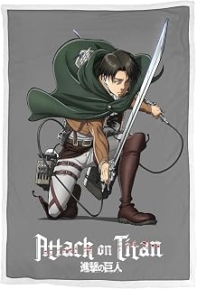 HÃ´madict Livai Sherpa Blanket Attack on Titan â€“ 100 x 150 cm â€“ Official Licence