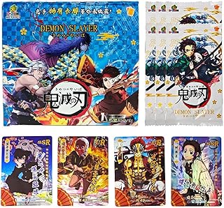 Anime Trading Card - 192PCS Demon Slayer Card Set Collectible Game for Kids - Birthday Gift