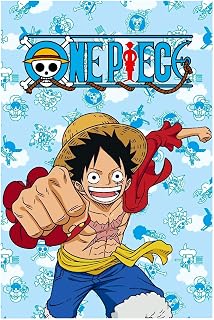 Halantex One Piece Fleece Blanket â€“ 100 x 150 cm Soft Polyester Throw Featuring Monkey D. Luffy â€“ Cozy & Lightweight, Great Gift for One Piece Fans, Machine Washable