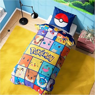 Get Trend Pokemon Single Duvet Cover Set for Kids and Teens