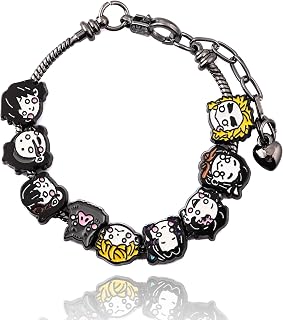 Demon Slayer Beads Bracelet,9 Character Accessories Devil Killer Anime Bracelet,Cartoon DIY Bead Jewelry,Fans and Collectors Jewelry