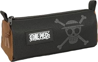 ONE PIECE – Pencil Case with Zip and Compartment, Children's Pencil Case, Ideal for School Age Children, Comfortable and Versatile, Quality and Resistance, 21 x 7 x 8 cm