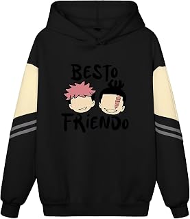 ACEFAST INC Itadori Yuji Best Friend Anime Hoodies Unisex Harajuku Graphic Hoodies Jjk Merch Anime Pullover Sweatshirt