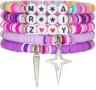 6Pcs Korea-pop Friendship Bracelet Merch Set, Inspired Bracelets Stretch Korean Anime Gifts Friendship Bracelets Cosplay Merch Letter Charm Bracelet Jewelry Accessories
