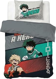 My Hero Academia Children's 100% Cotton Single Duvet Cover Set, 2 Piece Set
