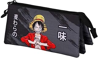 KARACTERMANIA One Piece Unique-Triple Pencil Case, Black, 23 x 11 cm