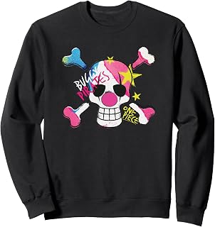 Buggy Pirates Colour Logo Skull Clown & Crossbones Sweatshirt