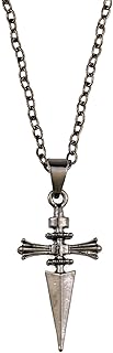 Anime Necklace for Men, Kurapika Chain Anime Inspired Jewelry Judgment Chain Cross Pendant Necklace, Contract Cosplay Accessory for Animes Conventions Fans