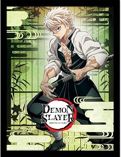 Demon Slayer (Sanemi) Collector Print (Framed) 45cm X 35cm, Official Licensed Framed Wall Art For Home Or Office, Display Decor, Collector Gift